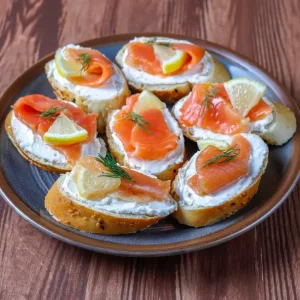 Norwegian Smoked Salmon Canapes